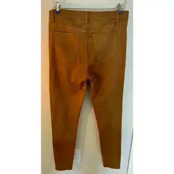 Joe's Jeans The Charlie Ankle Coated Maple Brown Size 32 - Picture 3 of 9